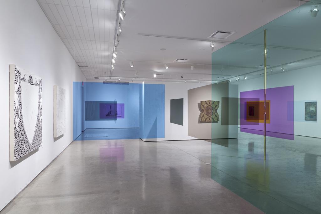 Installation view of Screen and Décor at the Southern Alberta Art Gallery, 2013. Photo by David M. C. Miller and Petra Mala Miller. 