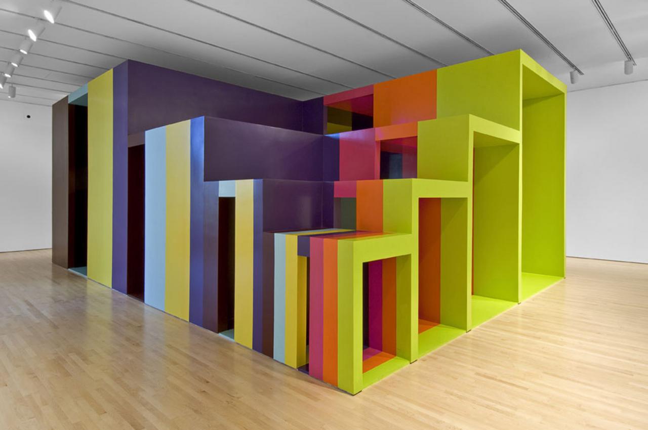 Rodney LaTourelle. Model for Inner Expansion (2009). Installation. Drywall, wood, and paint. Image courtesy the artist. 