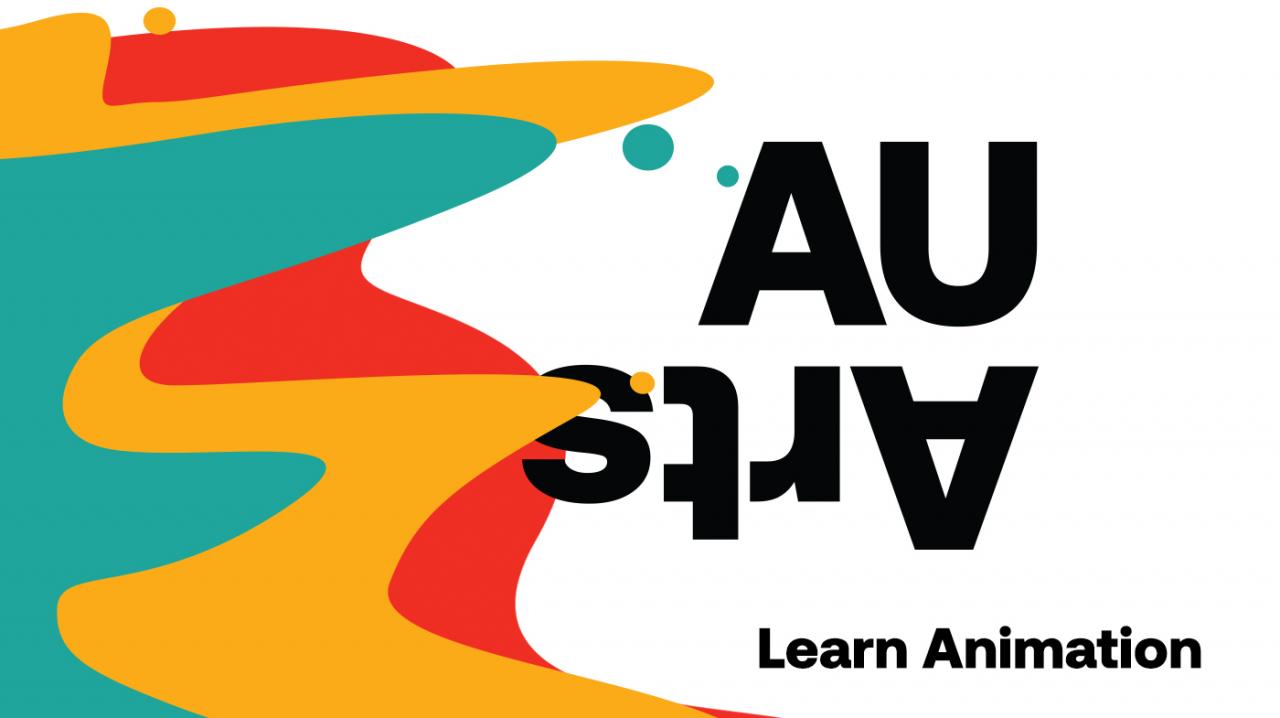 auarts logo surrounded by colourful waves 