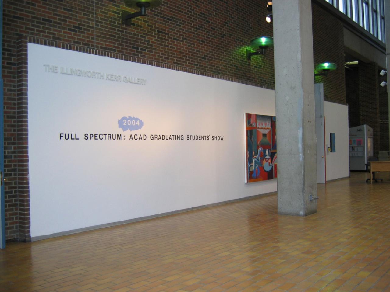 Grad Show 2004, installation view, 2004. 