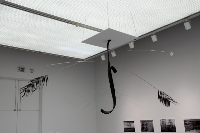 Image of the hanging sculpture Slavery? (2013). 