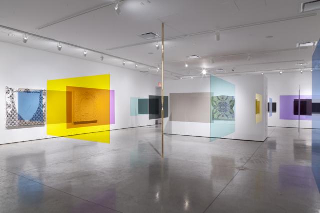 Installation view of Screen and Décor, 2013. Photo by David M. C. Miller and Petra Mala Miller. 