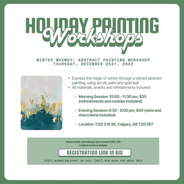 Holiday Painting Workshops