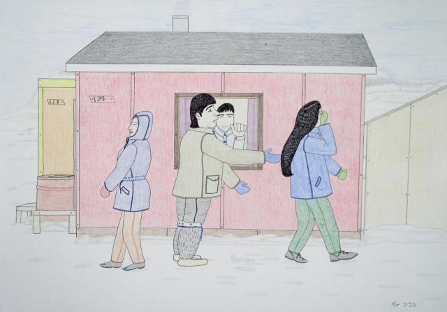 Annie Pootoogook, Installation view, 2007