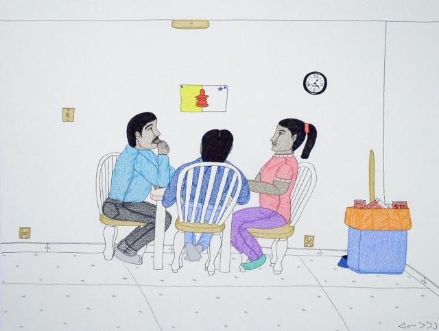 Annie Pootoogook, Installation view, 2007