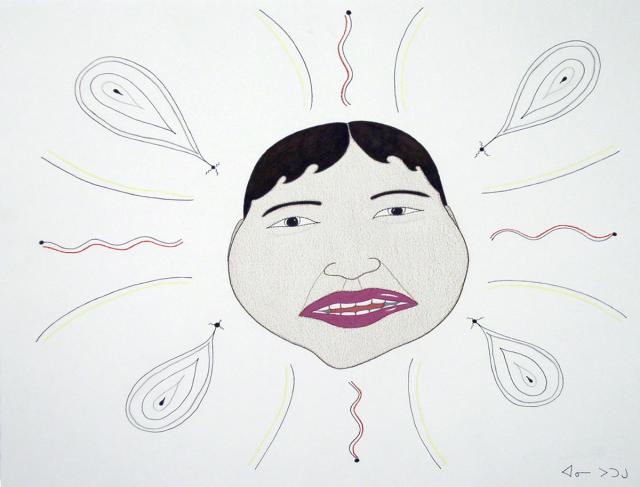 Annie Pootoogook, Installation view, 2007