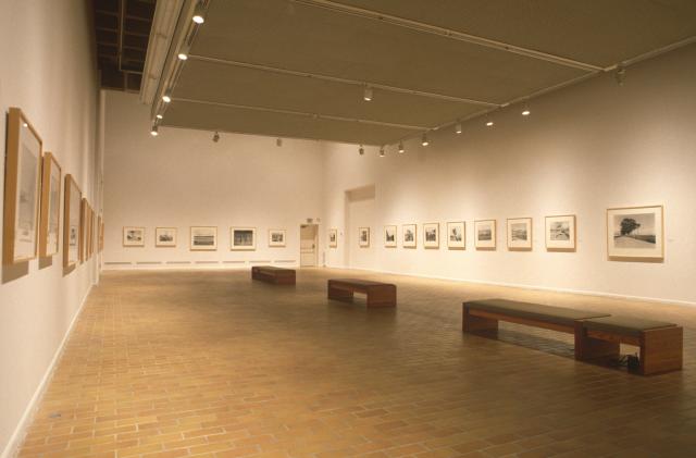 Installation view of Running Fence, Geoffrey James, 1998