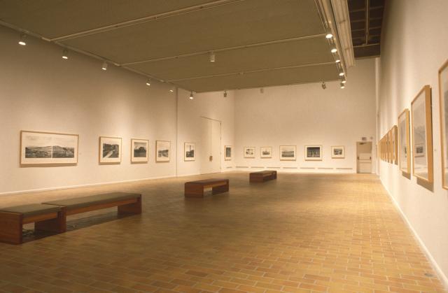 Installation view of Running Fence, Geoffrey James, 1998