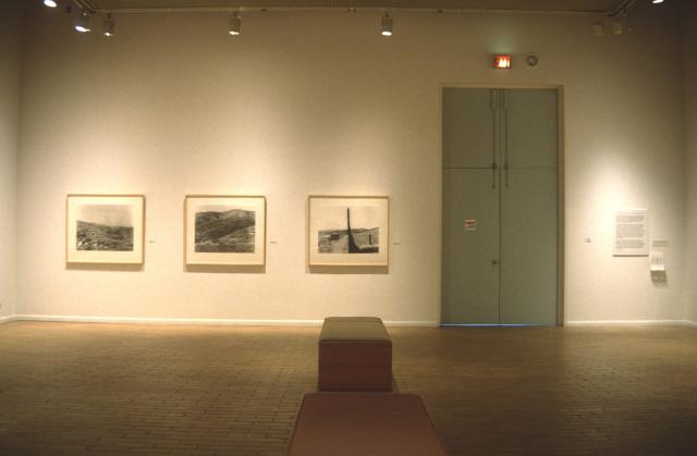 Installation view of Running Fence, Geoffrey James, 1998