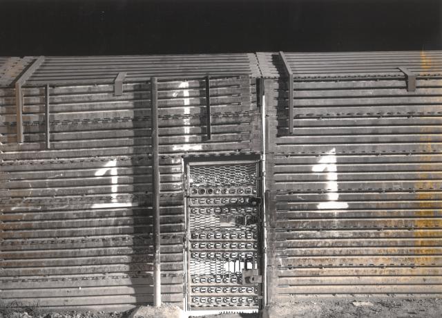 Installation view of Running Fence, Geoffrey James, 1998