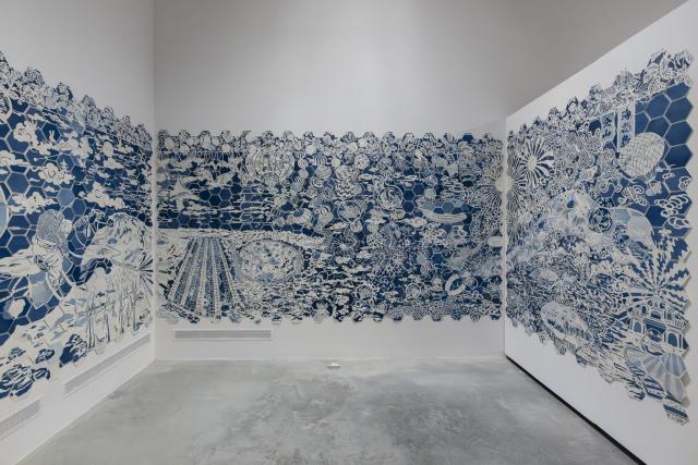 Karen Tam, Sea of Clouds, installation view