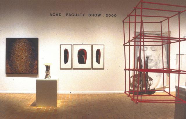 Faculty Show, installation view, 2000.