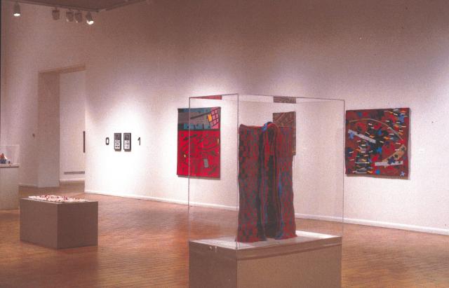 Textiles from the Collection of the Alberta Foundation for the Arts, installation view, 2001.