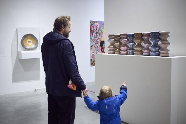 Installation view of Knowledge Made Concrete: 100 Years of Teaching and Collecting, 17 Jan — 8 Mar 2025, Illingworth Kerr Gallery, AUArts, Calgary. Photo Credit: Katy Whitt. 