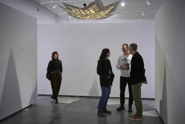 Installation view of Knowledge Made Concrete: 100 Years of Teaching and Collecting, 17 Jan — 8 Mar 2025, Illingworth Kerr Gallery, AUArts, Calgary. Photo Credit: Katy Whitt. 