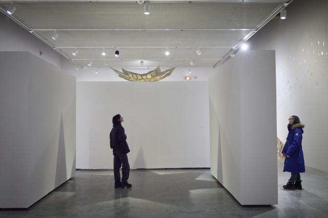 Installation view of Knowledge Made Concrete: 100 Years of Teaching and Collecting, 17 Jan — 8 Mar 2025, Illingworth Kerr Gallery, AUArts, Calgary. Photo Credit: Katy Whitt. 