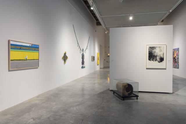 Installation view of Knowledge Made Concrete: 100 Years of Teaching and Collecting, 17 Jan — 8 Mar 2025, Illingworth Kerr Gallery, AUArts, Calgary. Photo Credit: Katy Whitt. 