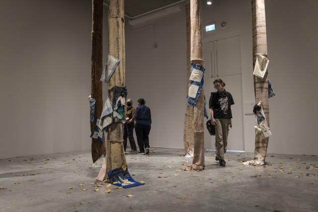 MFA Thesis Exhibition 2025, Installation view, 2025. Work by Mell Edwards. Image courtesy of Katy Whitt.