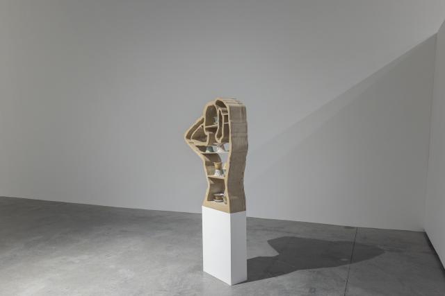 MFA Thesis Exhibition 2025, Installation view, 2025. Work by Hanxiang (Mathilda) Meng. Image courtesy of Katy Whitt.