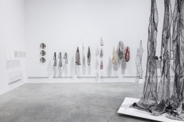 MFA Thesis Exhibition 2025, Installation view, 2025. Work by Natalie Gerber. Image courtesy of Katy Whitt.