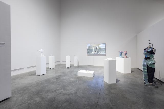 MFA Thesis Exhibition 2025, Installation view, 2025. Work by Zeer (Clarence) Liu. Image courtesy of Katy Whitt.