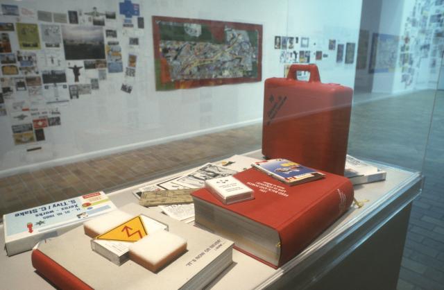 Don Mabie Aspects of Practice:1969-1996, installation view, 1996, photo courtesy of the Illingworth Kerr Gallery