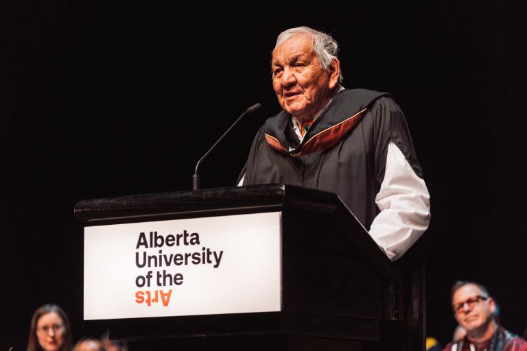 Alex Janvier at Convocation