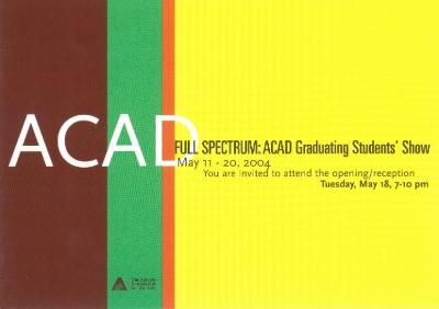 Grad Show 2004, postcard cover