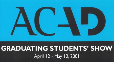 Grad Show 2001, Postcard Cover