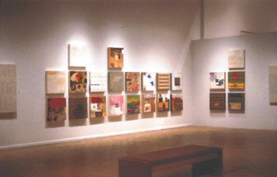 Jeff Nachtigall, Excerpts from conversations with myself, installation view, 2001.